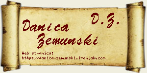Danica Zemunski vizit kartica
